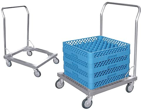 Contacto Edelstahl Transportwagen für Spülkörbe