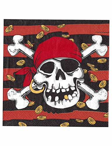 8 Pirate Party Servietten