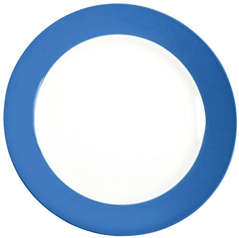 Ritzenhoff & Breker Doppio Dessertteller, 1 Stück, Kuchenteller, Frühstücksteller, Porzellan, Indigo Blau, Ø 20 cm, 063844