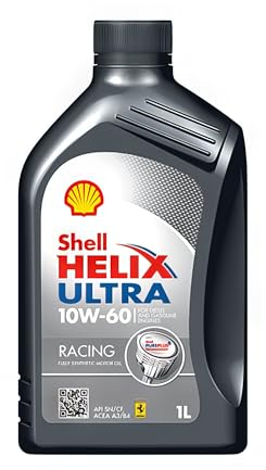Shell 1310001 Helix Ultra Racing 10W-60 Motoröl, 1 Liter, 22.10x11.70x22.10