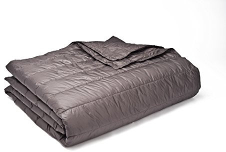 Cotton Loft Puff Decke aus Nylon Modern Full/Queen Zinnfarben
