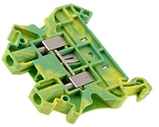 Phoenix Contact UT 4-PE Erdanschlussklemmenblock Einfach Grün/Gelb, 0.14 ? 6mm², 690 V, Packung a 10 Stück