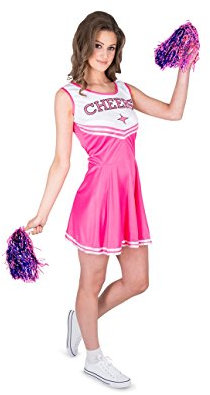 Karnival Costumes 81223 Kostüm, Women, Einfarbig, Rose, L