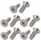 Sourcingmap 1/4-20 x 3/4 304 Stainless Steel Flat Head Hex Socket Cap Screw 10pcs