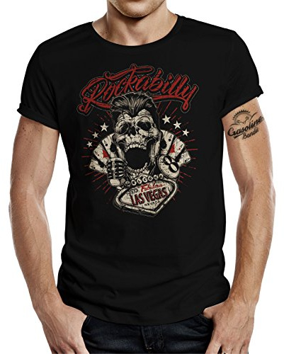GASOLINE BANDIT T-Shirt original Biker Rockabilly Design: Las Vegas