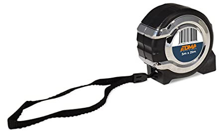 EDMA 175055 Maßband, 5 m x 25 mm, mit Handschlaufe
