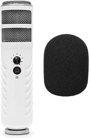 RODE Podcaster MKII USB Sprecher-Mikrofon + WS2 Schaumstoff Popschutz Windschutz