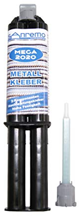 10x MEGA 2020 Metallkleber 25ml + 10 Mischdüsen 2-Komponenten-Kleber