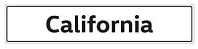 Volkswagen 7H7071801A Kennzeichenschild Nummernschild Kennzeichen Typenschild, mit California Schriftzug