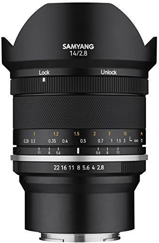 Samyang MF 14mm F2,8 MK2 Fuji X – Weitwinkel Objektiv manueller Fokus Festbrennweite für APS-C Kameras mit Fuji X Mount, 2. Generation Fujifilm X-T1, X-Pro2, X-T3, X-H1, X-T30, X-Pro3, X-T200, X-T4