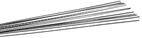 WITTKOWARE 12 Stück Laubsägeblätter für Holz oder Kunststoff, erstklassige Qualität, Länge 130mm, Größe 3 (mittel)