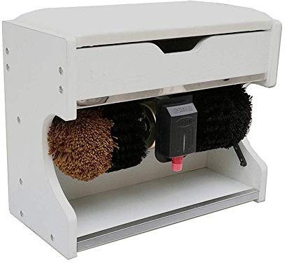 KUANDARMX Cireuse à Chaussures électrique, Cireuse à Chaussures à Induction Mécanique Entièrement Automatique Et Machine à Blanchir Brosse à Chaussures électrique, EIN