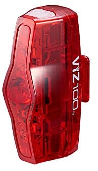 CatEye VIZ 100 Rear Bike Light: Compact, 100 Lumens, USB Rechargeable for Urban Cycling Safety