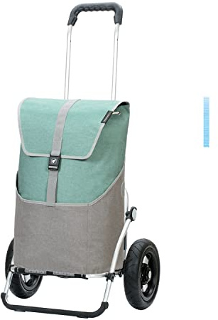 ANDERSEN Einkaufstrolley - Royal Shopper Vigo Mint 46 L einkaufen,hochwertig, Aluminium, klappbar, luftbereiftes Kugellagerrad