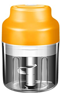 SEFAX Picadora de ajo eléctrica, miniprocesador de alimentos portátil y recargable con hoja de acero inoxidable, picadora de ajo eléctrica picadora de verduras for nueces, chile, cebolla, carne picada