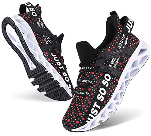 JSLEAP Herren Sneaker Laufschuhe Herren Turnschuhe Sportschuhe Walkingschuhe Running Tennis Leichtgewichts Atmungsaktiv Schuhe
