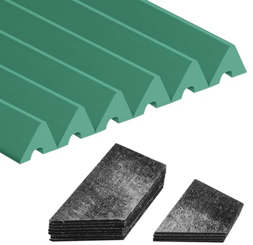 PolyMath Billard K66 Gummipuffer Billardtisch-Schienenkissen (Satz von 6) Stoßstangen Ersatz-Stoßstangen Zubehör - 7/8/9 Füße und Billardtisch-Kissenbezüge Satz von 12-3 mm / 0,12 Zoll