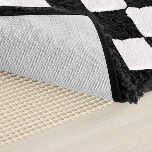 Weewam Teppichunterlage, rutschfest, 120 x 180 cm, rutschfest und rutschfest, für Teppich, Parkett, Fliesen, Teppich, selbstklebender Stopper, zuschneidbar, wiederverwendbar, Fallschutz – Beige
