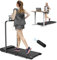 Tapis Roulant électrique Pliant 2 en 1,Walking Pad 10 km/h,3.0HP,Tapis de Course Extra Large 43cm,avec télécommande et écran LCD Cadre renforcé et Poids Maximum de 245 LB for Home Office (Gris)