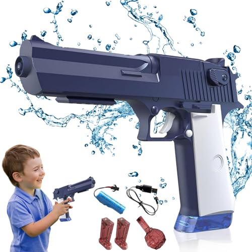 Pistola de Agua Eléctrica, Pistola de Agua Automática, Pistola de Agua Eléctrica para Adultos y Niños, Pistola de Agua de Gran Capacidad 434CC+58CC+58CC, Pistolas Agua Automáticas para Verano (M1)