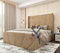 THE VOGUE Interiors Winged Bed Frame | Plush Velvet Bed With Storage | Ottoman Storage Bed Frame | upholstered bed frame (Mink Plush Velvet, 5FT KING)