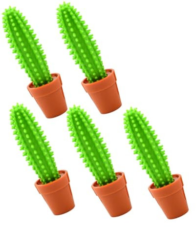 TEHAUX 5pcs Cactus Ballpoint Pen Tropical Cactus Pen Stationery Pens Cactus Shaped Ballpoint Pens Bonsai Pen Cute Writing Pens Lovely Pen Cartoon Pens Cactus Pen Sign Pen Plastic