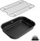 Outspark Grill Roast Rack and Cooking Pot for Ninja Foodi FG551/DG551 Smart XL Indoor Grill Accessories, Air Fryer Rack & Non-Stick Griddle Pan for Ninja Foodi DG651