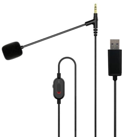 PLCPDM Cavo Microfoni con Braccio Flessibile per WH1000XM5 XM4 MDR10R MDRXB950BT Cavo per Auricolari Facile da Usare in Impostazioni 200 Cm