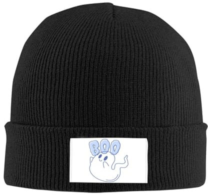 HEBUOUI Ghostbusters inspiriert Boo Strickmütze Mütze Winter Hüte Warm Unisex Neue Mütze Männer Frauen Personalisiertes Freund