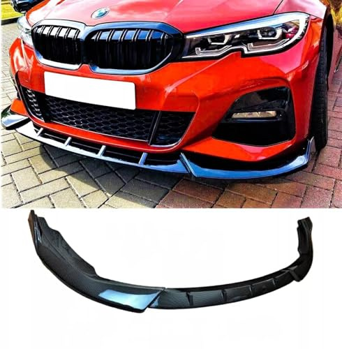 For Auto Perfectionists UK Front Splitter Spoiler Lip Compatible With BMW 3 Series G20 G21 2018+ M Sport Kit ABS Carbon Fibre