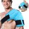 Comfytemp 3D Contoured Shoulder Ice Pack Wrap, Reusable Hot & Cold Gel Pack for Shoulder Pain, Rotator Cuff Injuries, Surgery Recovery & Muscle Soreness, Microwavable Arm Compression Sleeve
