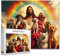 Tucocoo Jesus im Himmel Puzzle für Erwachsene - 1000 Teile, Hunde, Tiere, Religionen, Regenbogen-Kunst - Buntes DIY für Heimdekoration, Geschenke, Familie - Perfekt für Spieleabende