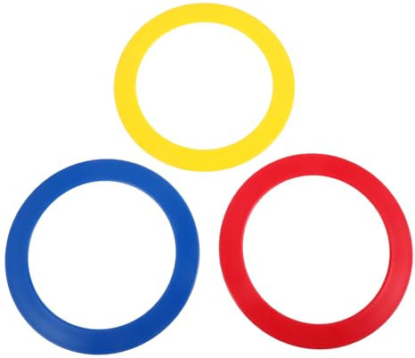 BESTonZON 3 Stück Handkreis-Requisiten Performance-Jonglierringe Jongliertrainingsringe Jonglierringe Für Zirkus Wurfringe Zirkusfähigkeiten Ringe Akrobatische Handrequisiten Akrobatische
