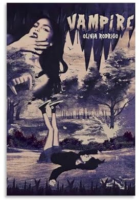 Lcaltcp Trendiges Olivia Rodrigo Poster, Musikposter für Zimmer, ästhetische Leinwand, Wandkunst, Schlafzimmerdekoration, 30 x 45 cm