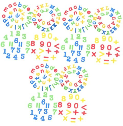 DIYEAH 3 Juegos Alfanumérico Magnético Imanes para Pequeños Letras Magnéticas Imanes del Alfabeto para Nevera Letras Pegatinas Pizarra Magnética Lindos Imanes Imán Juguete Eva