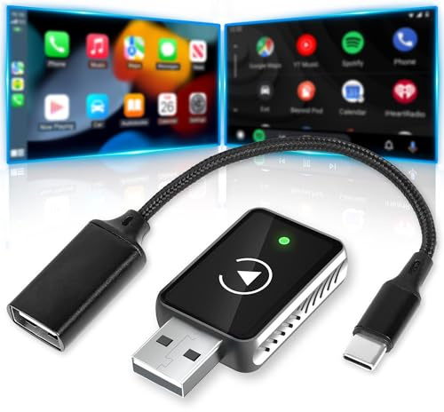 Wootootoo Adaptador CarPlay Wireless Adapter,2025 Upgrade Plug and Play La nueva versión es rápida y estable,Adattatore Compatibile con poi e iOS 10+ e Auto con CarPlay