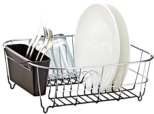 Neat-O Dish Rack for Drying Plates and Cutlery, Small Metal Sink Dish Drainer