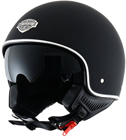Astone Helmets - Minijet 66 - Casque jet vintage - Casque style rétro US - Casque de moto en polycarbonate - matt black M
