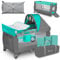 LIONELO Sven Plus 4 in 1 Baby Bett Laufstall Baby ab Geburt bis 15 kg Wickelauflage Moskitonetz luftige Seitenwände mit Seiteneingang Tragetasche zusammenklappbar