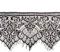 Faden & Nadel 3 Meter Spitze, Spitzenbordüre, Spitzenband in schwarz, 18 cm breit, Muster: Blumen, Ornamente