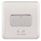 Schneider Electric Lisse Screwless Deco - Fan Isolator Switch, 3 Pole, 10AX, GGBL1013WSS, Stainless Steel with White Insert