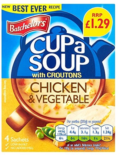 Batchelor Cup A Soup Chicken & Vegetable Pkt x 8