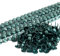 10 bandes de clous tapissier + 200 clous - Lentille Fer - Vert émeraude - Ø9,5mm - Clous tapissier en bande