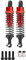 VGEBY1 RC Stoßdämpfer, Bunte Aluminiumlegierung Stoßdämpfer für FS 1/18 RC Truck(Plug-736092Red)