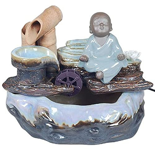 Mini-Fontaine d intérieur Moine Bouddhiste 27 cm