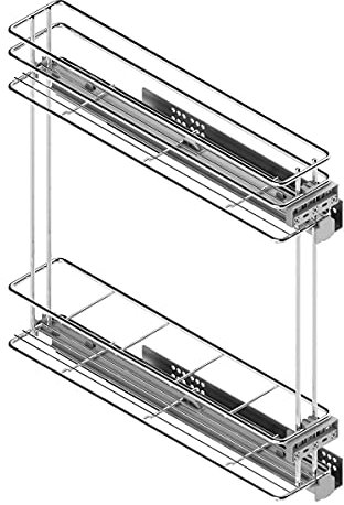 Menage Confort Botellero extraíble Lateral para Mueble de Cocina Ancho Exterior 200mm