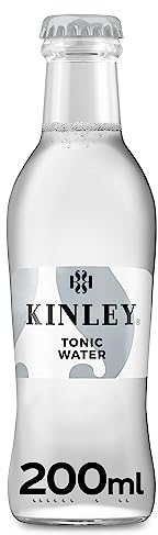 Kinley Tonic Water, Acqua Tonica con note di Limone, Lime e Lemongrass, Adatta alla Mixology, Per Drink Rinfrescanti e dal Sapore Inconfondibile, Bevanda Analcolica - 24 Bottiglie in Vetro da 200 ml
