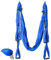 Columpio de yoga | Yoga Swing antigravedad | Hamaca aérea para Asana Yoga de material súper resistente - Nailon TAFFETTà 210T (BLU)