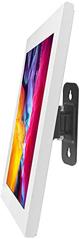 iMount LDA+2601LEN Anti-theft Tilting Rotating Wall Mount Bracket Compatible 12.9 iPad Pro 3rd 4th 5th Gen in White