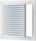 200x200mm / 8x8 inch White Plastic Ventilation Grille - Air Vent Cover with Filter - Inspection Hatch
